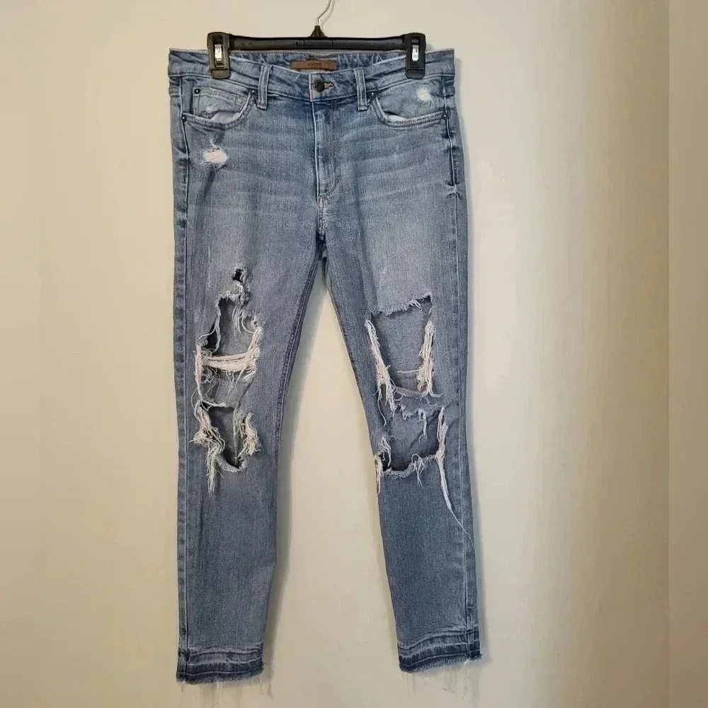 Joe's Jeans Collector's Edition The Icon Ankle Mid-Rise Skinny Raw Hem Jeans(30)